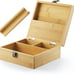 Stash Box with Rolling Tray - Large Storage Bamboo Box to Organize All Your