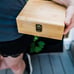 Stash Box with Rolling Tray - Large Storage Bamboo Box to Organize All Your