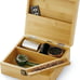 Stash Box with Rolling Tray - Large Storage Bamboo Box to Organize All Your