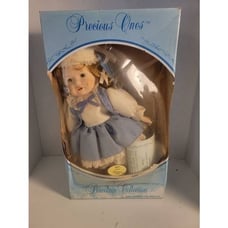 Vintage 1984 Precious Ones Porcelain Collection Merrie Christmas Doll IOB