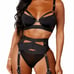 Black Garter Lingerie Set