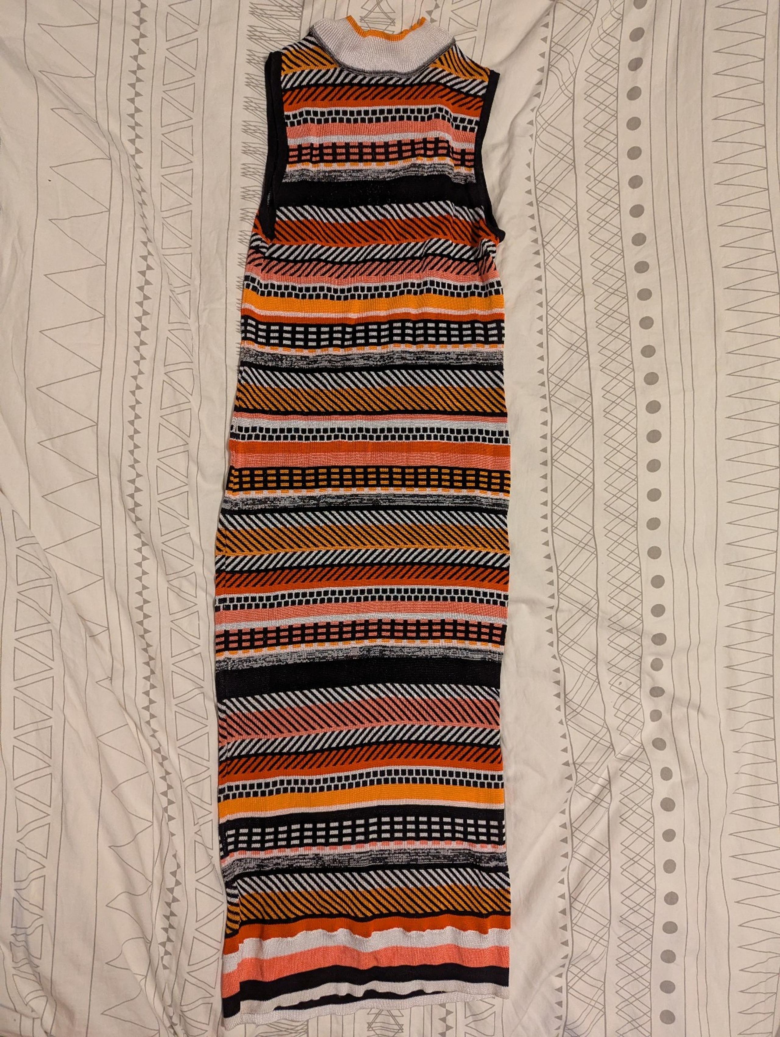 Topshop striped Midi Bodycon Dress - Size: 2-4