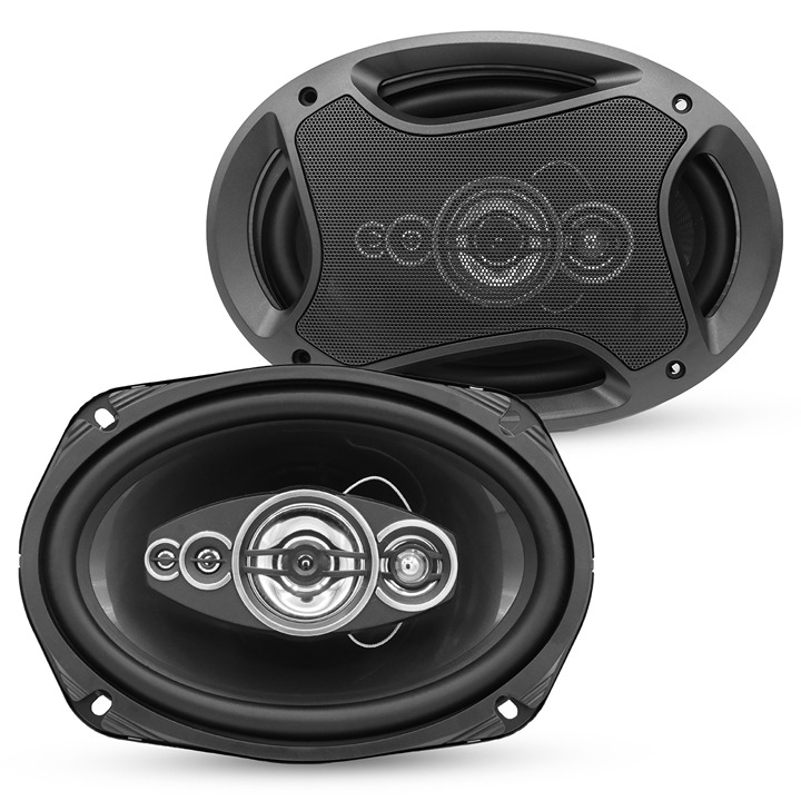 6x9 Car Speaker 800W 4Ohm 4 Way Coaxial Speaker w Super Tweeter CS 69 4W