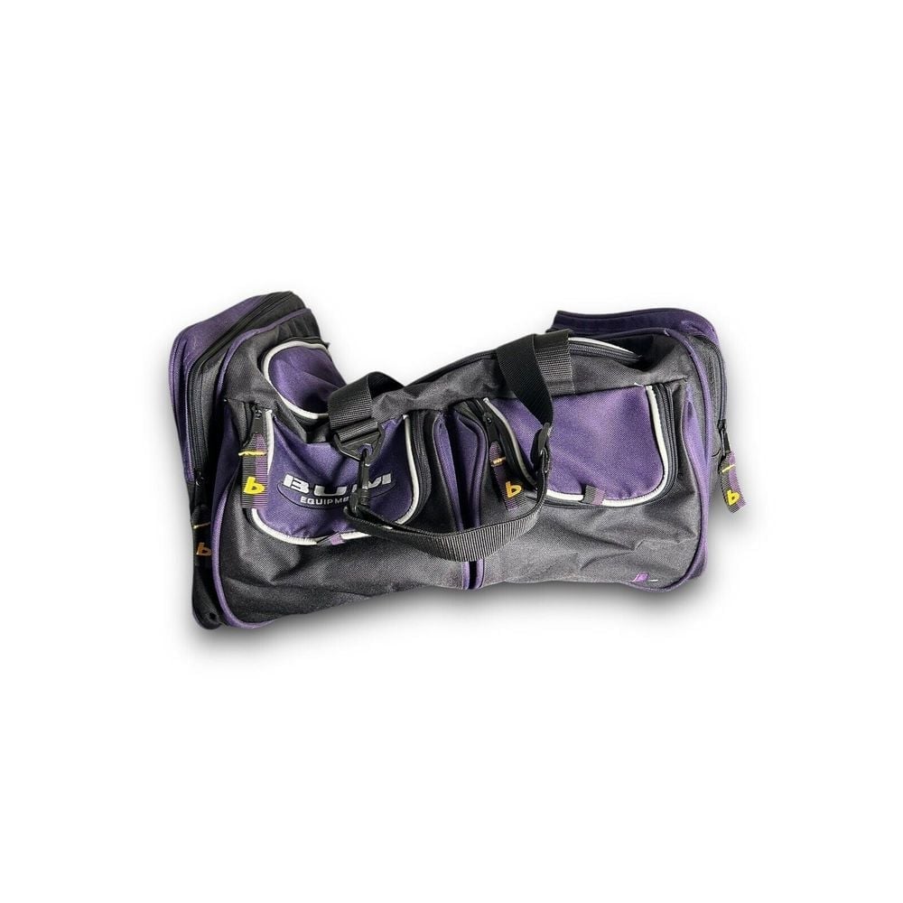 Vintage BUM Equipment Rolling Duffle Gym Travel 28 Long Purple Volleyball Bag