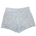Zara nwt High-Waist Light Blue & White Marble Print Denim Shorts sz 8 button fly