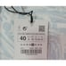 Zara nwt High-Waist Light Blue & White Marble Print Denim Shorts sz 8 button fly
