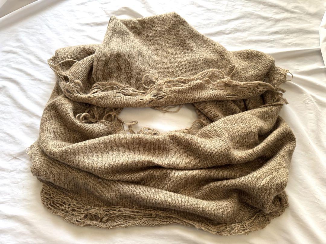 ⭐︎Number (N)ine 09AW Mohair Damaged Knit Neck Warmer
