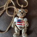 Fourth if July Bear Pendant