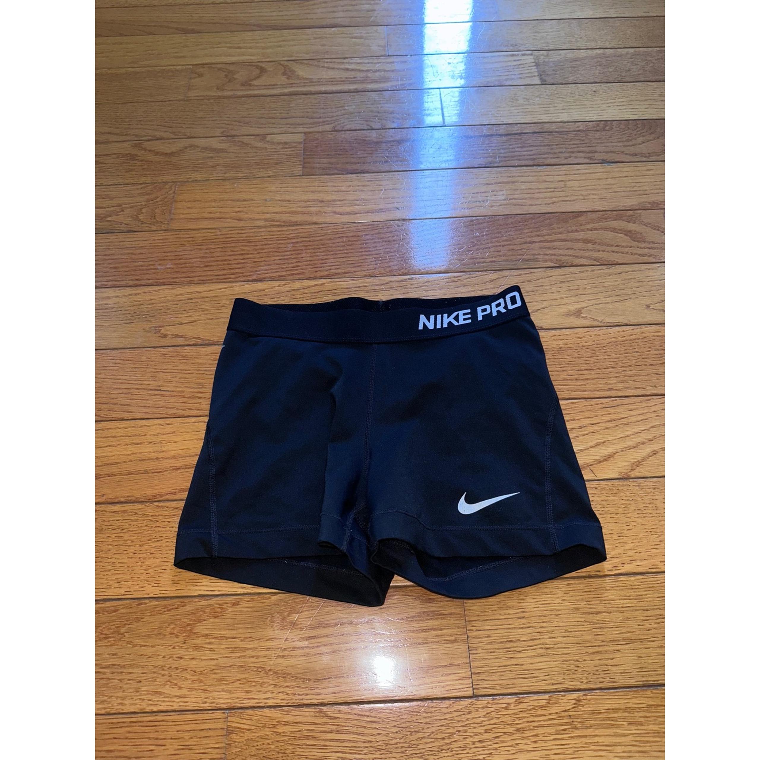 Women's Nike Pro Compression Shorts Spandex Athletic Gym Workout Black Women's M