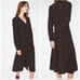 NEW Boden Elsie Polka Dot Button Front Black Midi Dress Size 16 Long