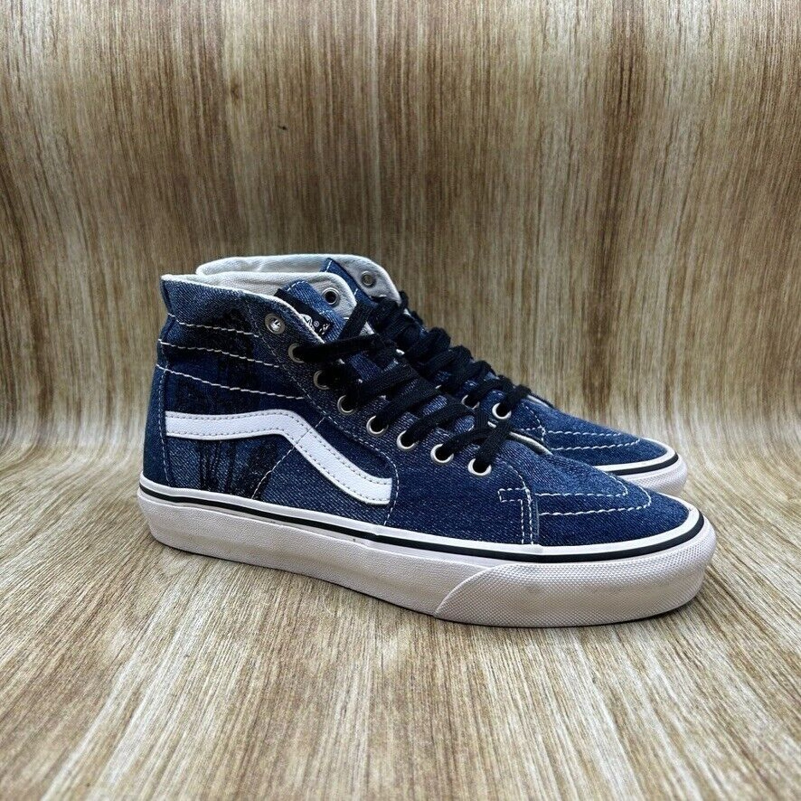 Denim platform vans deals