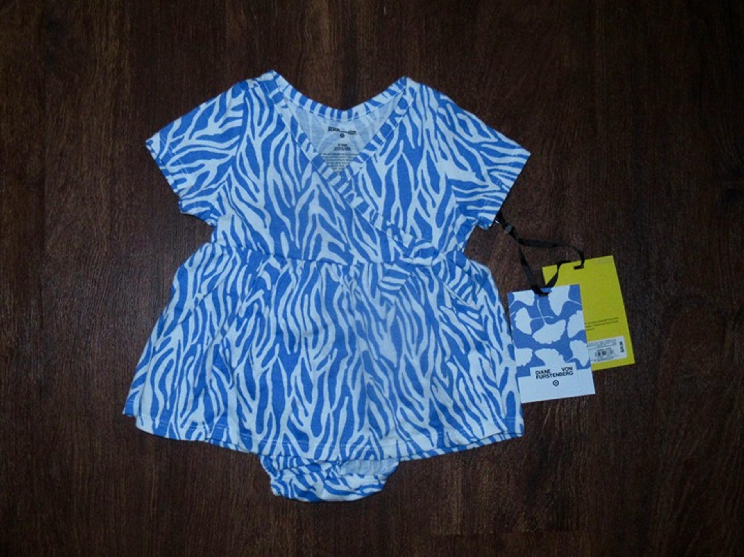 Baby Girl Size 6-9M Zebra Animal Print Dress & Bottoms Diane Von Furstenberg NWT