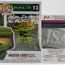 Steve Downes Signed HALO Master Chief Funko POP #13 D Autograph JSA COA