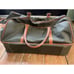 Vintage Leather Babe Didrikson Weekender Duffle Carry-on Bag, ~ ITALY Dark Green