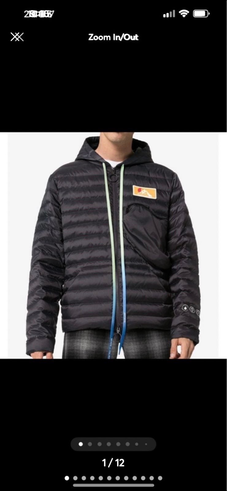 NWT OFF-WHITE Packable Hooded Puffer Jacket