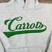 Women's Anwar Carrots Vintage Style Light Gray 'Carrots' Pullover Hoodie (Sz M)