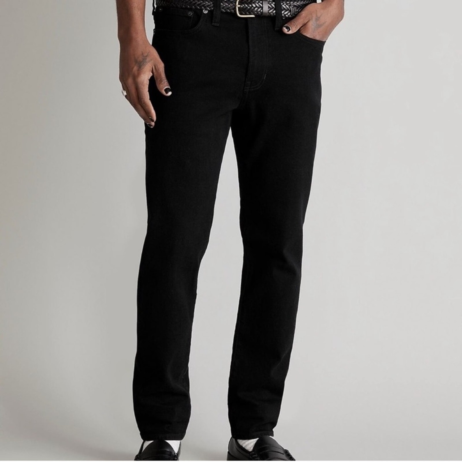 Madewell Mens Athletic Slim Jeans: COOLMAX Denim Bainhart Black Wash 28 x 30 NWT