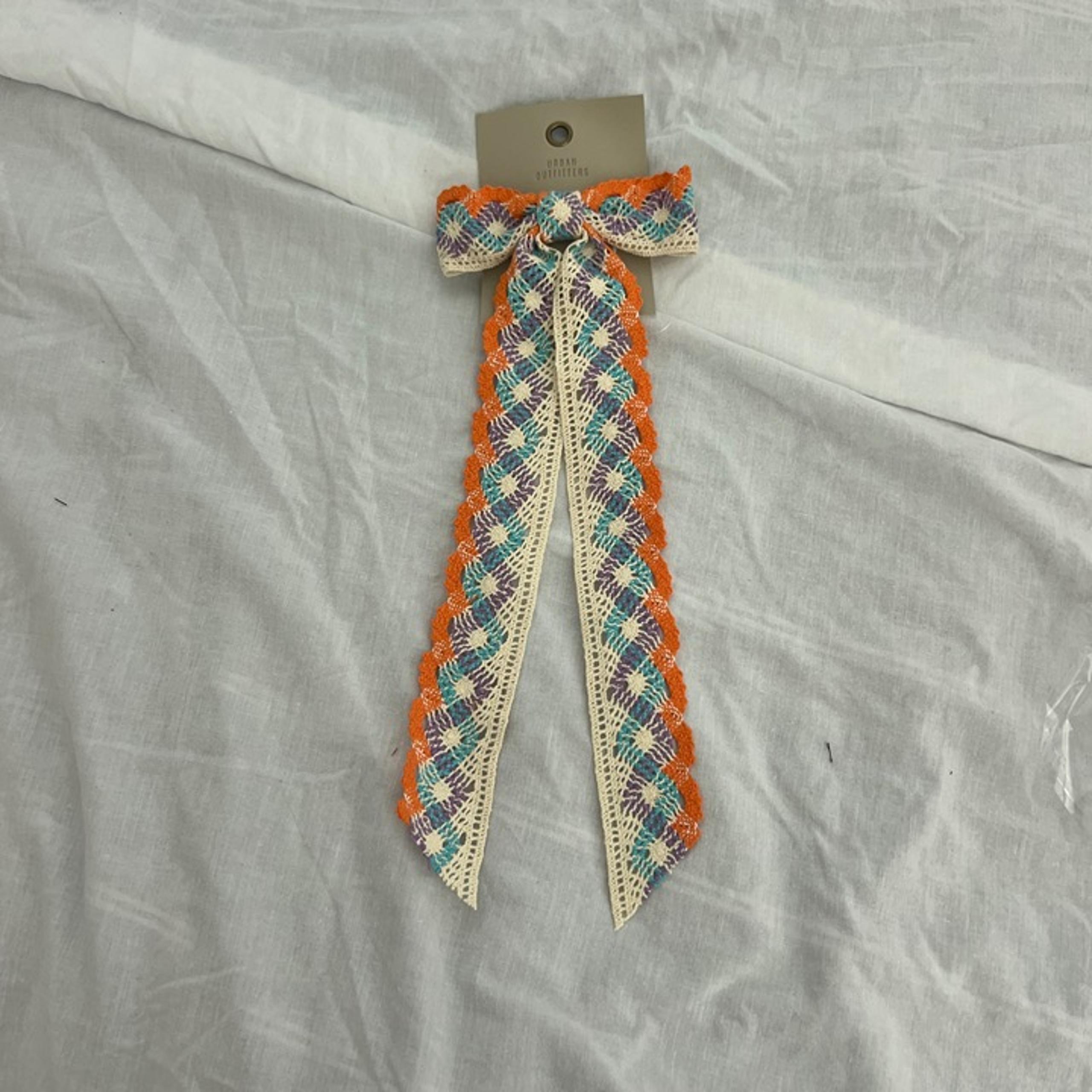 urban outfitters Long Crochet Hair Bow Barrette