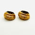 Vintage Dragon Eye Topaz Clip Statement Earrings