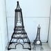 Eiffel Tower Wrought Iron Wine Rack & Seth Thomas Eiffel Tower Shaped Clock