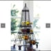 Eiffel Tower Wrought Iron Wine Rack & Seth Thomas Eiffel Tower Shaped Clock