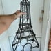Eiffel Tower Wrought Iron Wine Rack & Seth Thomas Eiffel Tower Shaped Clock