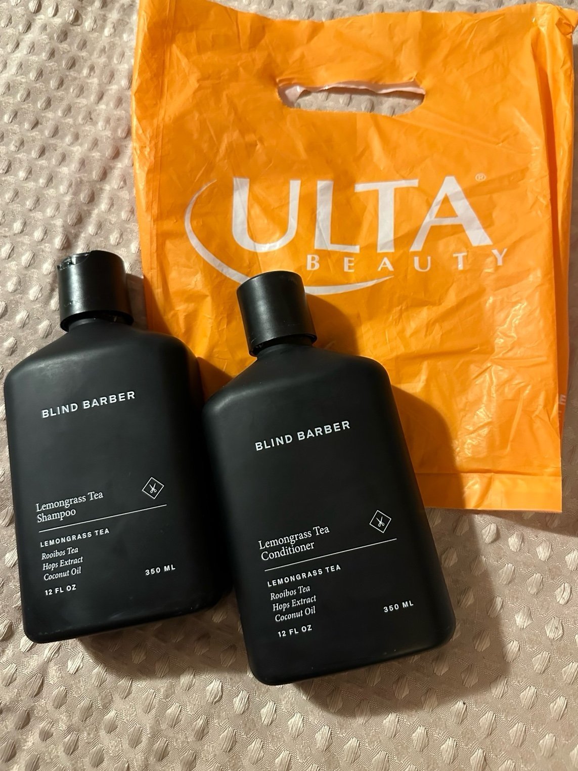 Blind Barber lemongrass tea shampoo and conditioner