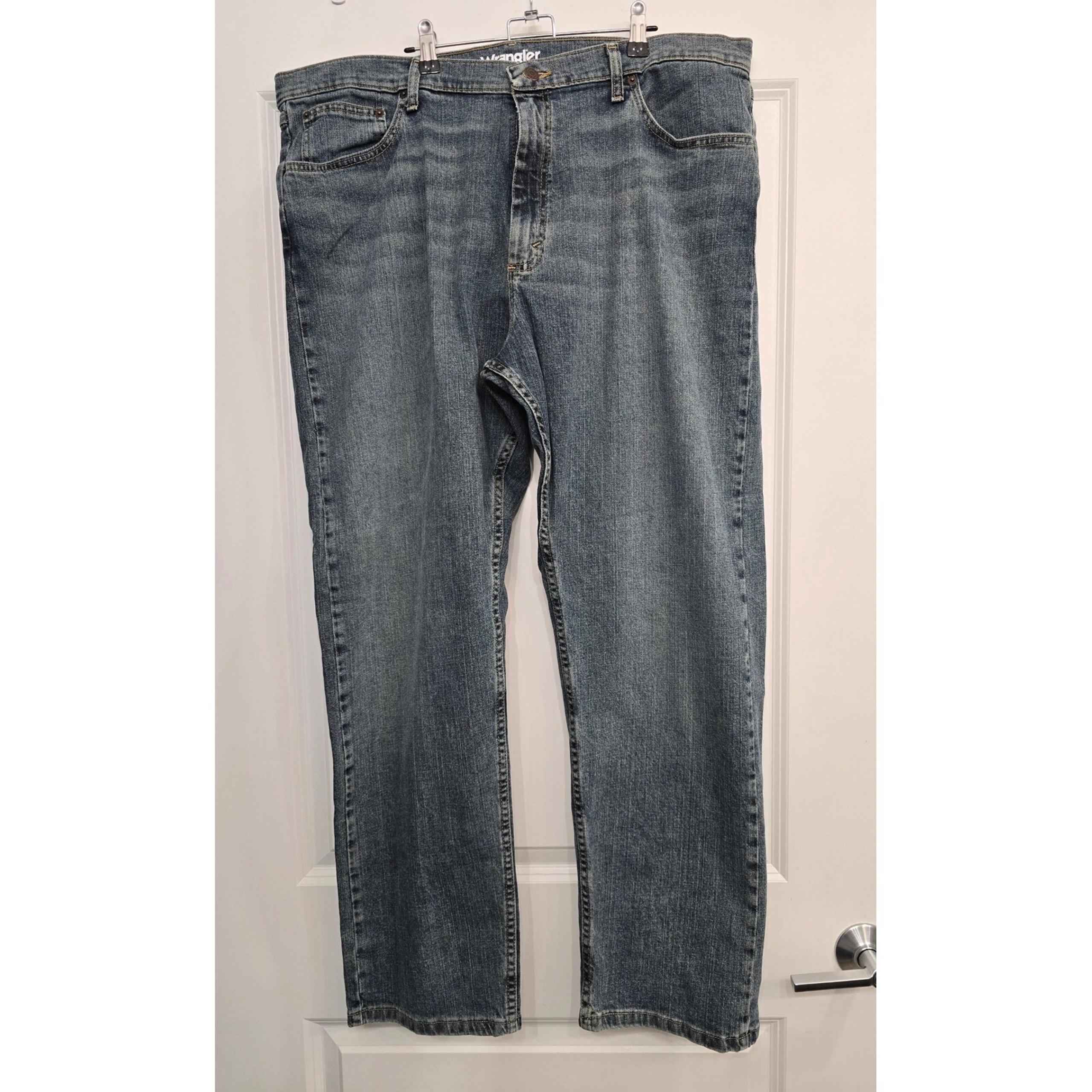 Wrangler Relaxed Fit Jeans Men's 40x32 Blue Denim – 99% Cotton