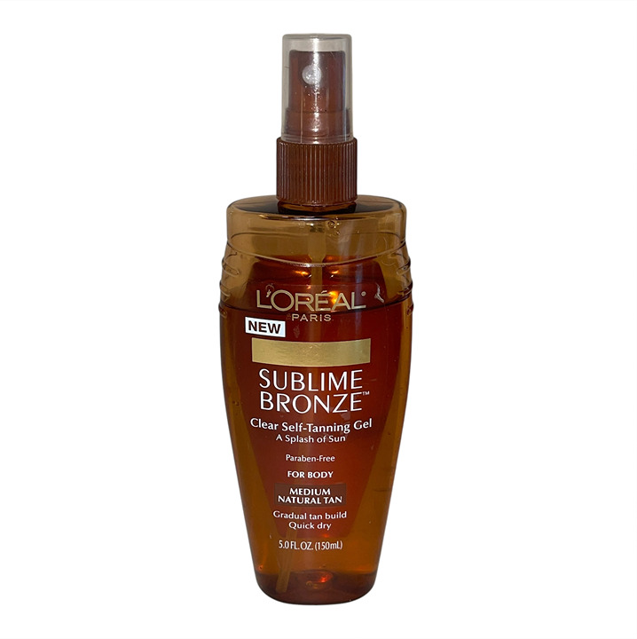L'Oreal Paris Sublime Bronze Clear Self Tanning Gel Medium Natural Tan 5oz *READ
