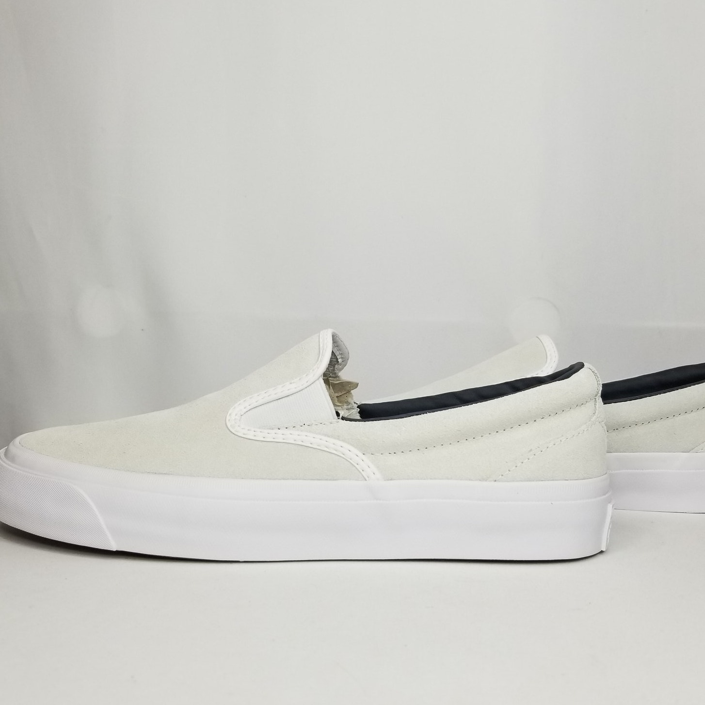 Converse Unisex One Star CC Pro Slip On Oxfords Men Size 10.5 White/ Black NWT