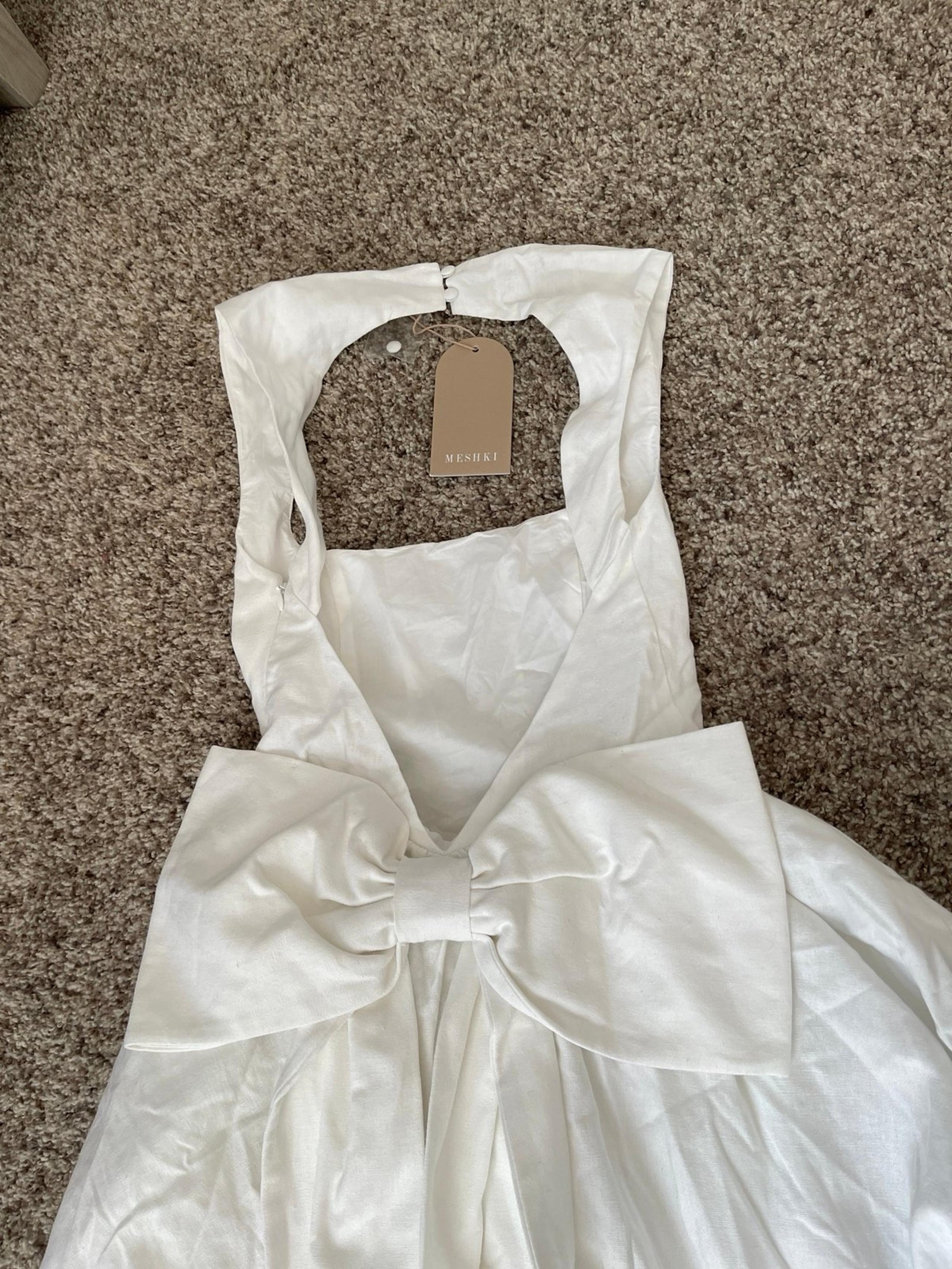Nwt meshki white mini dress