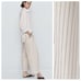 NWT. Massimo Dutti Raw 100% Linen Striped Pleated Trousers. Size 8/EUR 40.
