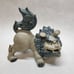 Vintage Kutani Japanese blue Foo Dog Shishi Temple Lion Showa Era Statue