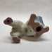 Vintage Kutani Japanese blue Foo Dog Shishi Temple Lion Showa Era Statue