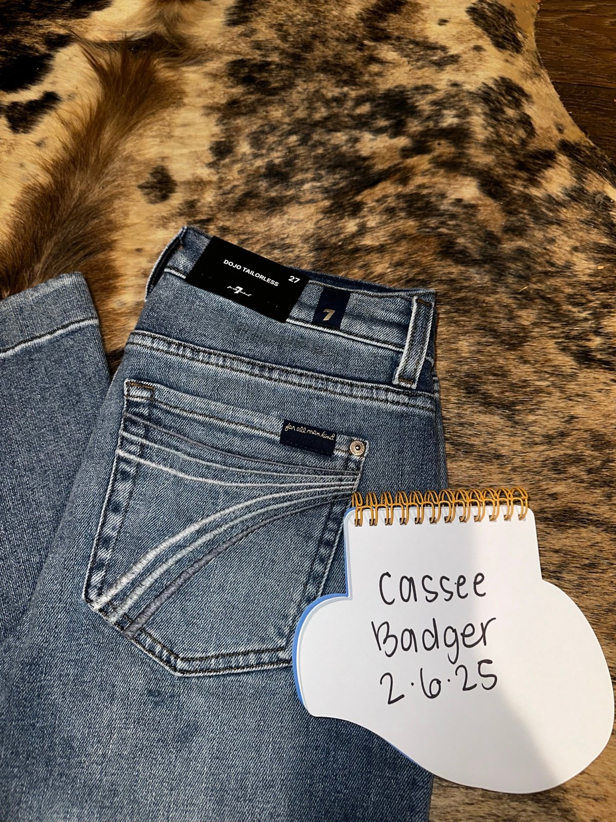 7 FOR ALL MANKIND WOMEN'S SANTA ROSA MID RISE TAILORLESS DOJO BOOTCUT DENIM JEAN