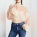 HAH Hot As Hell Queen 4 A Day Rose Pink Lace Long Sleeve Bodysuit women’s Small