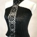 Black Halter, Cropped,Lace, Lightweight, Handmade, Crochet