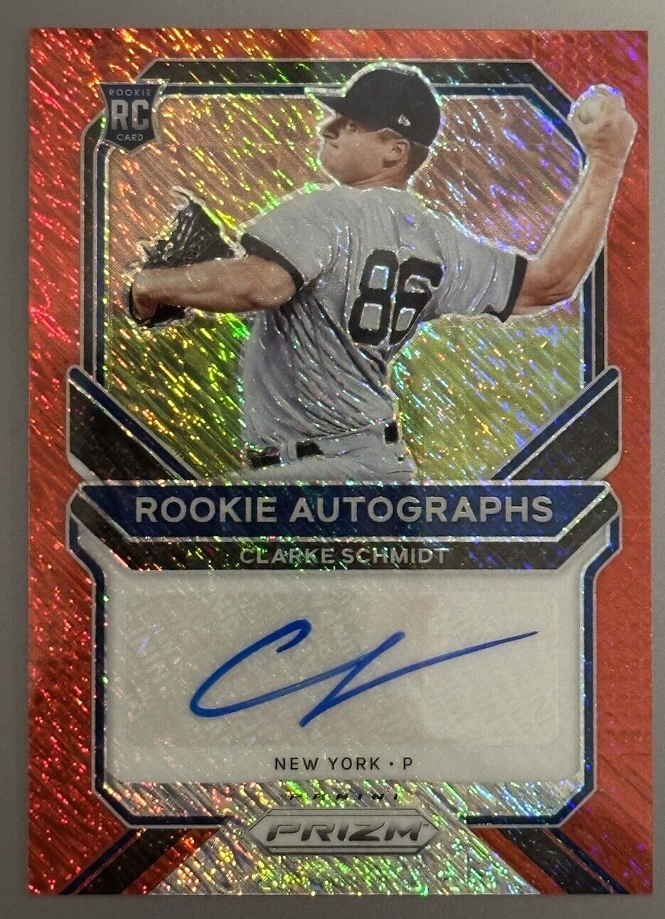 2021 Panini Prizm Clarke Schmidt Red Shimmer Auto /7