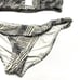 VIX PAULA HERMANNY BIKINI Cream and Black Striped Size Large Bottoms Top D