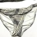 VIX PAULA HERMANNY BIKINI Cream and Black Striped Size Large Bottoms Top D