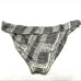 VIX PAULA HERMANNY BIKINI Cream and Black Striped Size Large Bottoms Top D