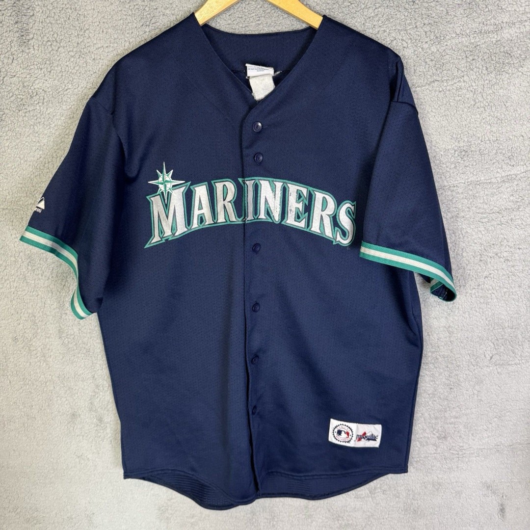 Vintage Majestic Seattle Mariners #29 Brett Boone Jersey Mens XL