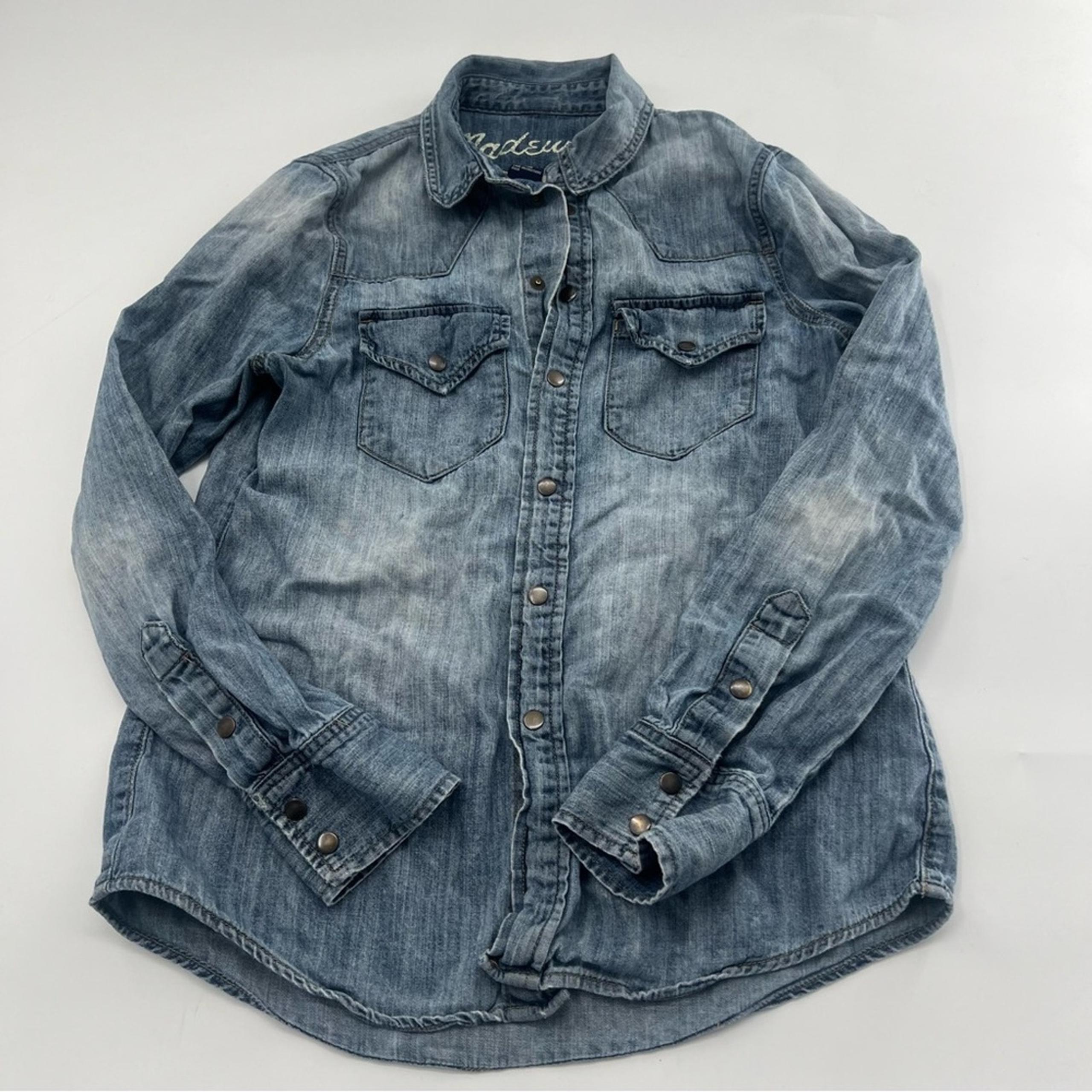 Madewell Women’s Denim Jean Button Up Shirt