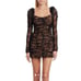 For love and lemons beverly coquette lace black mini dress