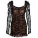 For love and lemons beverly coquette lace black mini dress