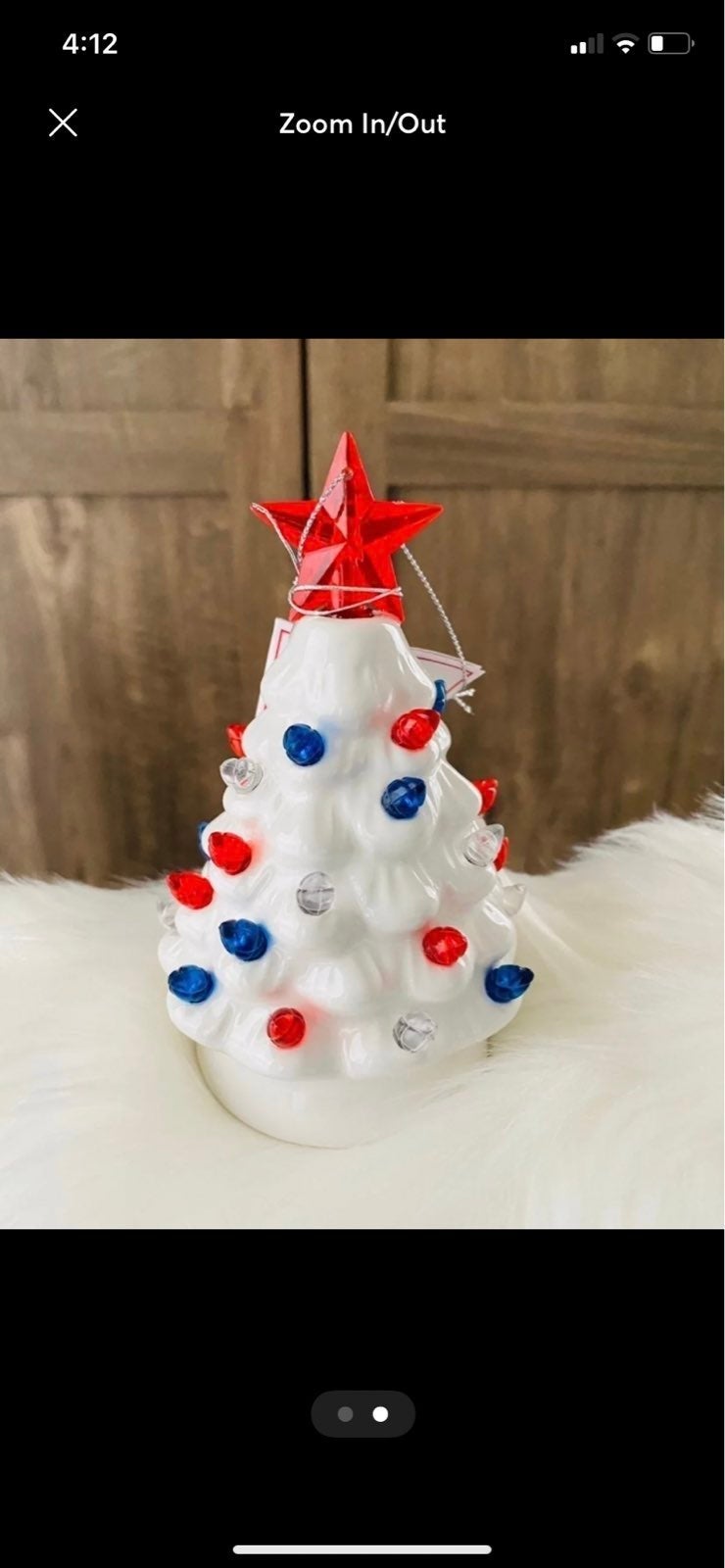 2 Mr. Liberty Mini Patriotic Light up Tr