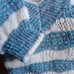 Women's Medium Vintage Oversize V-Neck Striped Valley girl Preppy Sweater 80s