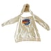 AVIATOR NATION Women's Luxury Cream Graphic Hoodie Handmade/Reconstructed Size S