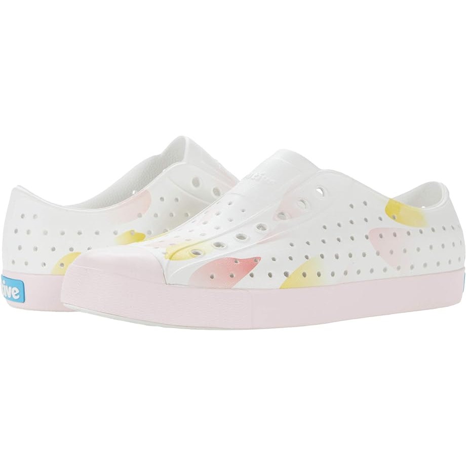NEW Native Jefferson Print Pink White Tie Dye Slip On Shoes Women’s 6