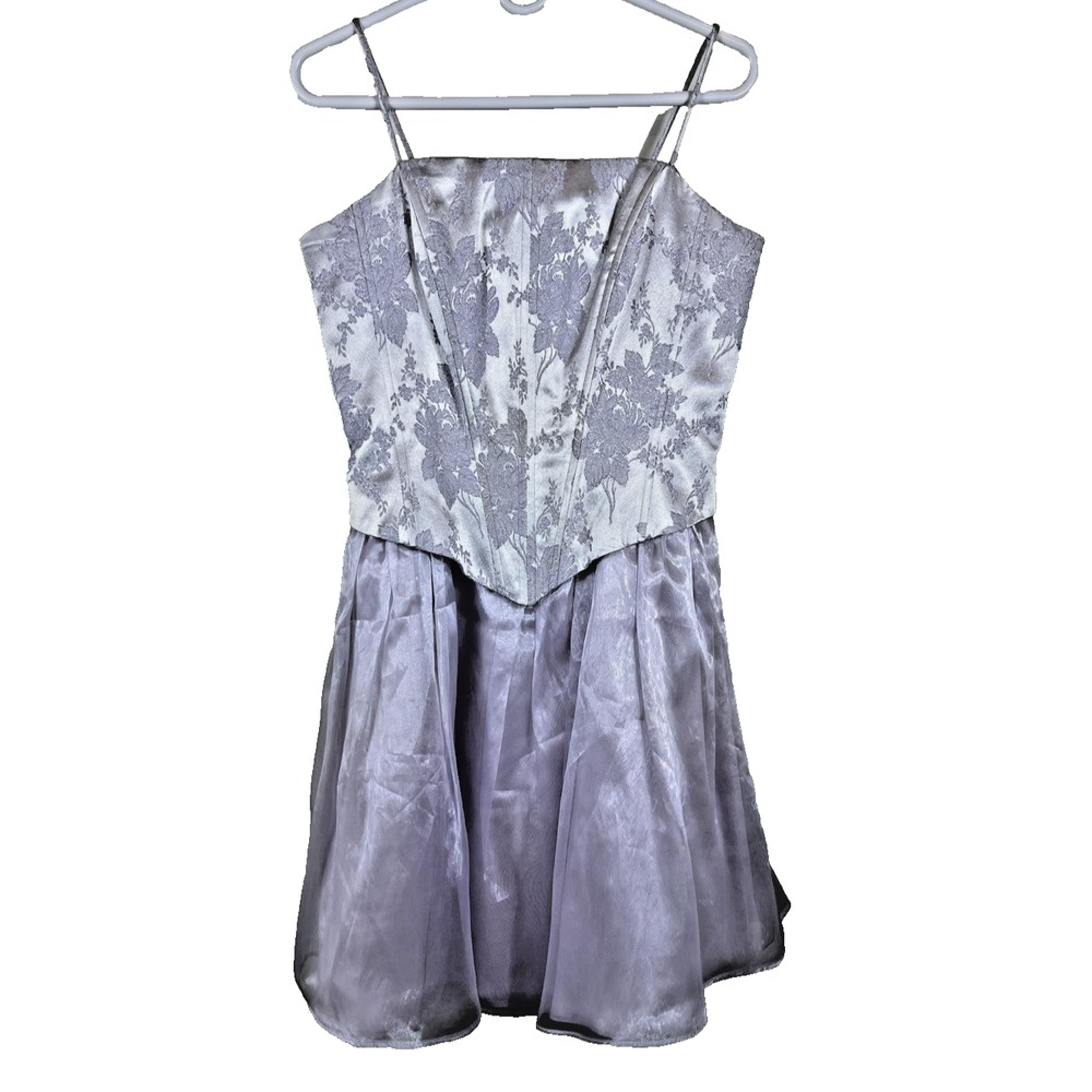 Masquerade Lilac Floral Sparkle Formal Prom Party Dress Women's Size 13/14